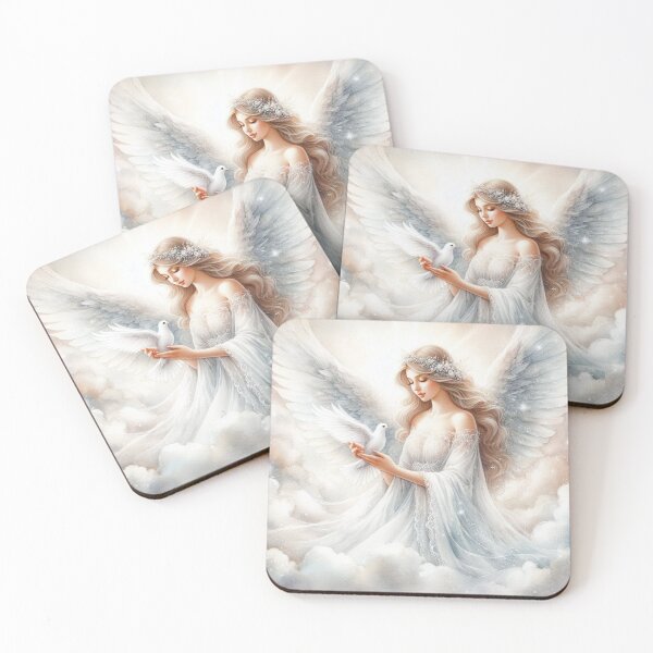 Item preview, Ethereal Angel with Dove designed and sold by Angelstkw.