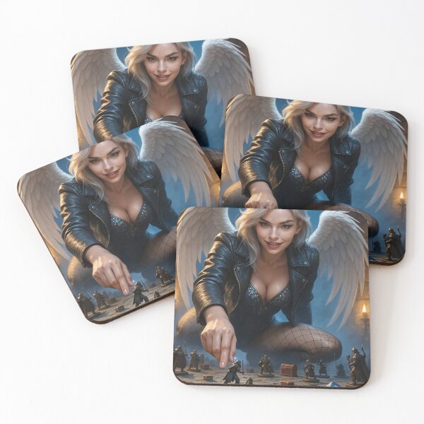 Item preview, Angel in fishnets board games   designed and sold by CathryneDelamort.