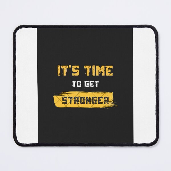 Item preview, It’s Time to Get Stronger – Bold Fitness Motivation Typography designed and sold by TeesHearts100.