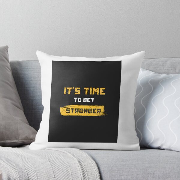 Item preview, It’s Time to Get Stronger – Bold Fitness Motivation Typography designed and sold by TeesHearts100.