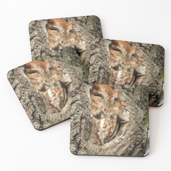 Item preview, Sleepy Red Screech designed and sold by Kerri Ann McClellan.