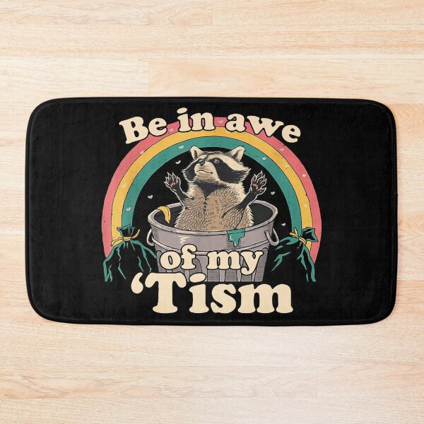 Item preview, Be In Awe Of My Tism Retro Raccoon  designed and sold by colornatics.