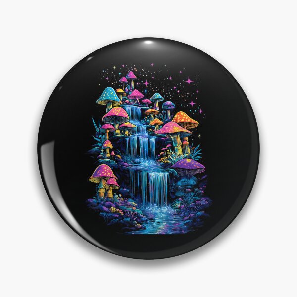 Item preview, Waterfall Mushroom Cottagecore designed and sold by AngelaSandra.