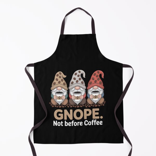 Item preview, Gnope Not Before Coffee Three Gnomes Graphic Cafein designed and sold by FranzFriesen.