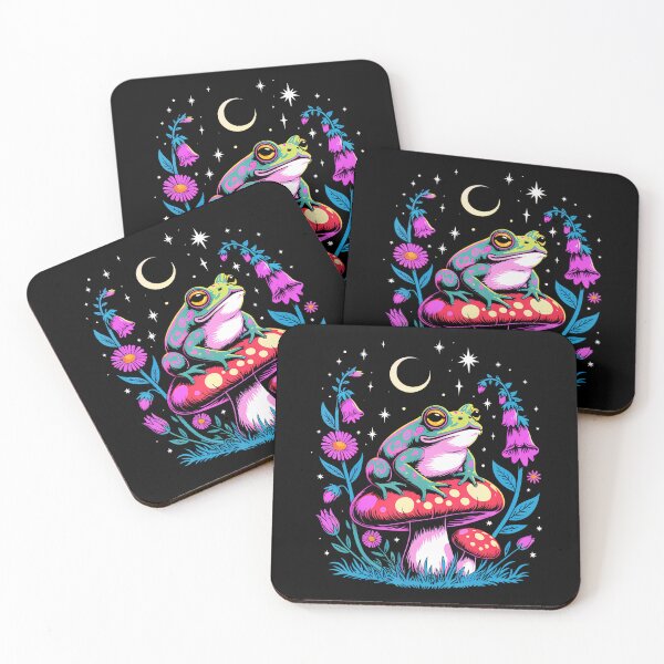 Item preview, Floral And Frog Sitting On Mushroom designed and sold by AngelaSandra.