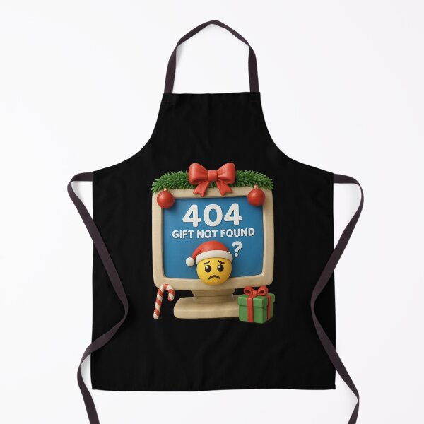 Item preview, Cute Christmas Computer Error Screen - 404 Gift Not Found | Kawaii Fun Christmas Art designed and sold by Moons Studio.