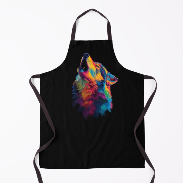 Item preview, Colorful Howling Wolf designed and sold by Boddicca.