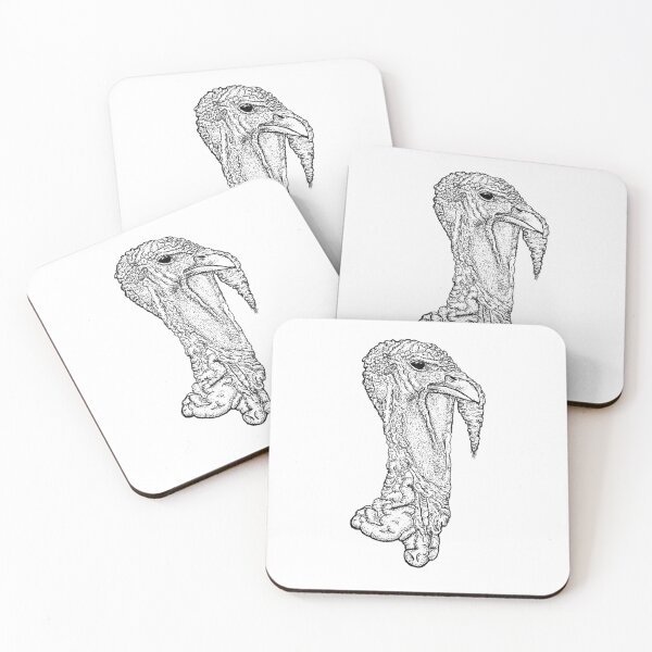 Item preview, Detailed Turkey Head Stipple Illustration designed and sold by wbhny.
