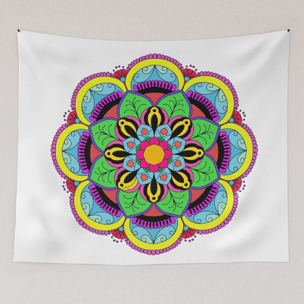 Item preview, Detailed Spiritual Lotus Flower Mandala Art designed and sold by Nara2560.