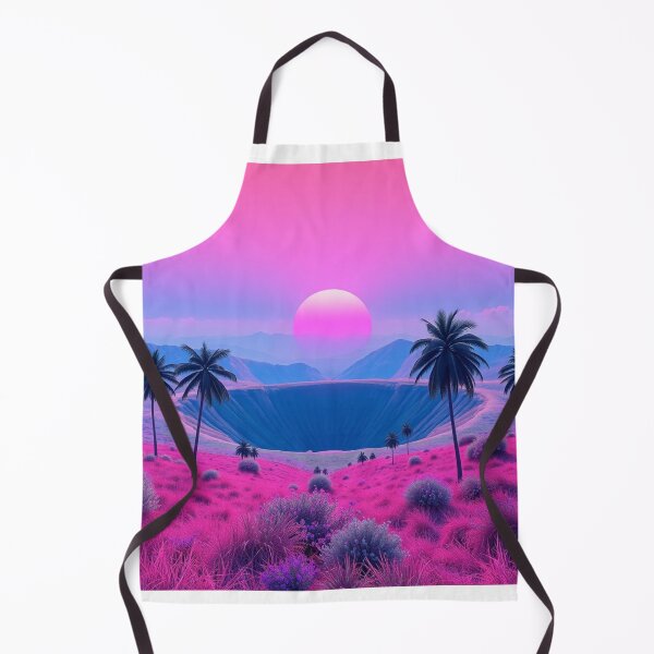 Item preview, Vaporwave Paradise Crater - Pink Sunset Palm Aesthetic designed and sold by EllDAV777.