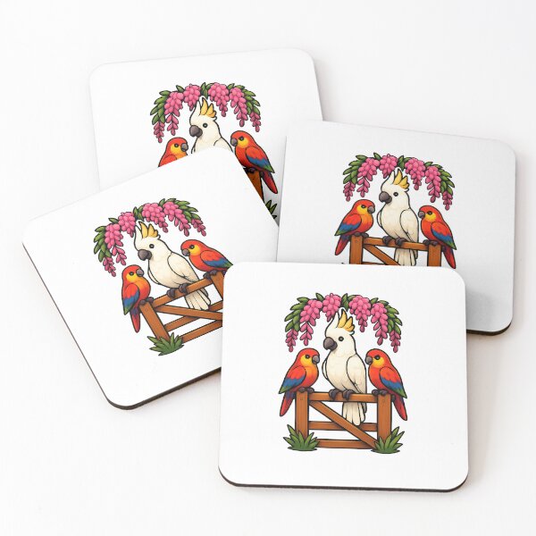 Item preview, Wisteria Watch – Farm Fence Birds designed and sold by CozyCrittersCo.