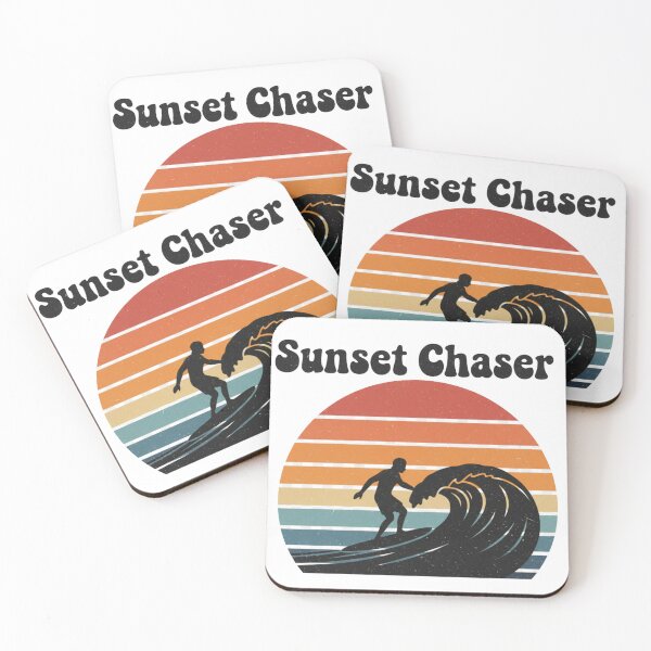 Item preview, Sunset Chaser – Retro Surfing 70s Sunset Design designed and sold by DIRTYSKETCHH.
