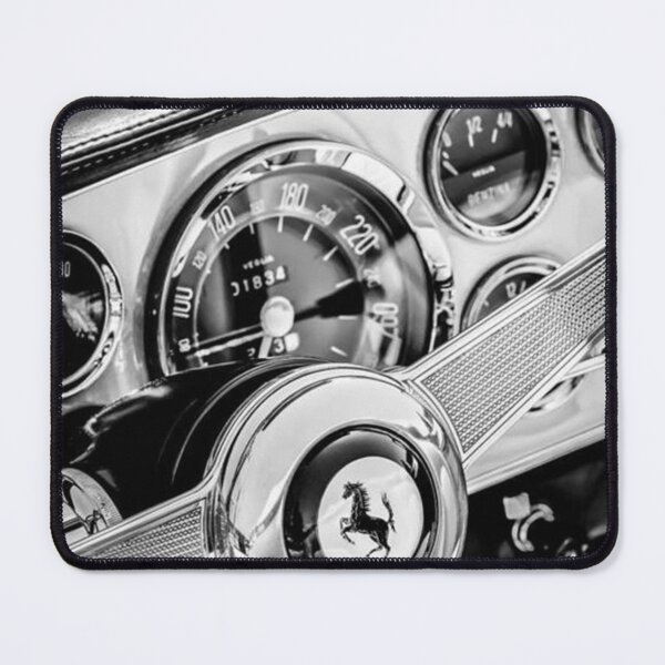 Item preview, Poster 1960 Ferrari 250 GT Cabriolet Pininfarina Series II Steering Wheel Black White designed and sold by BrianCleghorn.