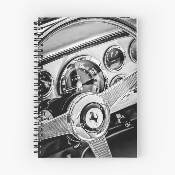 Item preview, Poster 1960 Ferrari 250 GT Cabriolet Pininfarina Series II Steering Wheel Black White designed and sold by BrianCleghorn.