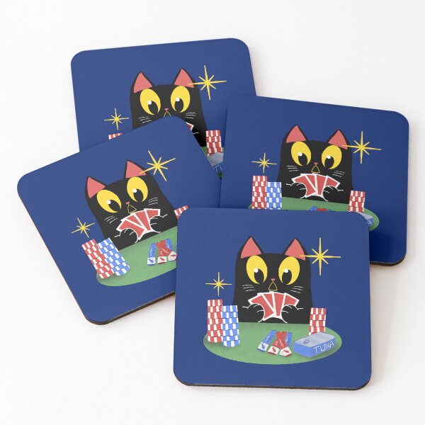 Item preview, Cat Playing Poker With Tuna Bet Funny Shocked Face designed and sold by Wicked-whiskers.