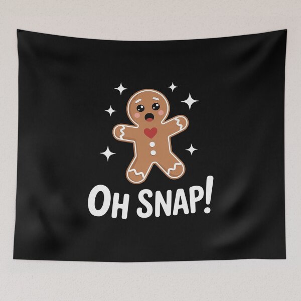 Item preview, Gingerbread Man Oh Snap Funny Cute Christmas designed and sold by FranzFriesen.