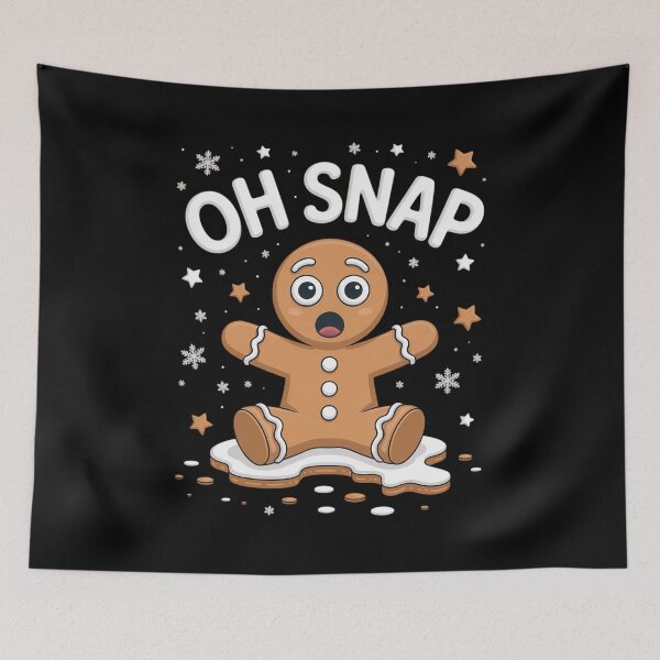Item preview, Gingerbread Man Oh Snap Christmas Funny Cookie Baking XmasGingerbread designed and sold by HaileyRobel.