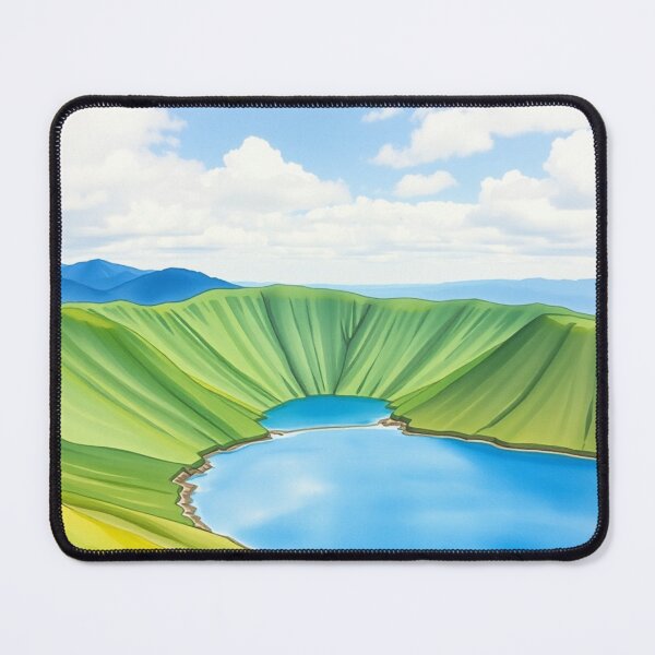 Item preview, Heaven Lake Mount Paektu Watercolor - Changbai Mountain Art designed and sold by EllDAV777.