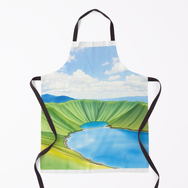 Item preview, Heaven Lake Mount Paektu Watercolor - Changbai Mountain Art designed and sold by EllDAV777.