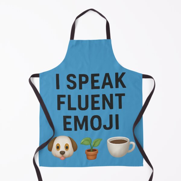 Item preview, I Speak Fluent Emoji – Dog, Plant & Coffee Edition designed and sold by TroyTheTerrific.