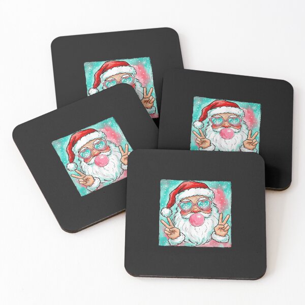 Item preview, Retro Santa Christmas Bubble Gum Pink Sunglasses Men Women designed and sold by grumpzara.