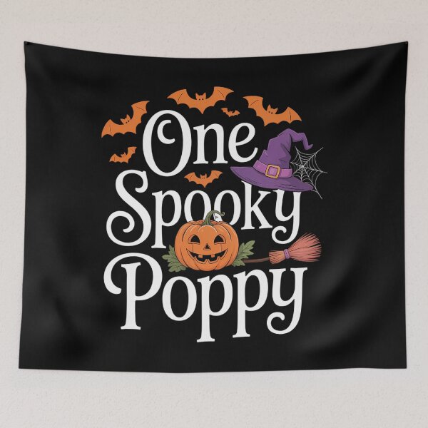 Item preview, One Spooky Poppy Pumpkin Halloween Dad Grandpa designed and sold by papertaless.