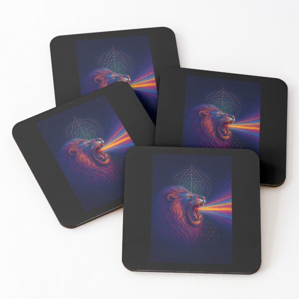 Item preview, “Cosmic Roar” – Visionary Lion Energy Art designed and sold by Astral Drip Digital Art.