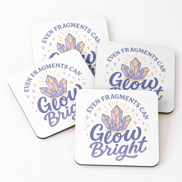 Item preview, Even Fragments Can Glow Bright Crystal Healing Affirmation Sticker designed and sold by inkoutninja.