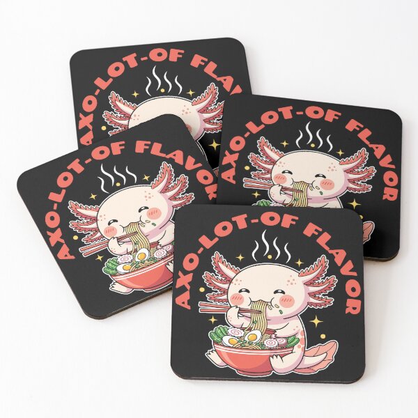 Item preview, Axo-lot-of Flavor – Cute Axolotl Ramen Pun Design designed and sold by JoRealm.