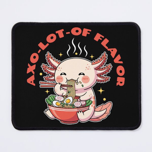 Item preview, Axo-lot-of Flavor – Cute Axolotl Ramen Pun Design designed and sold by JoRealm.