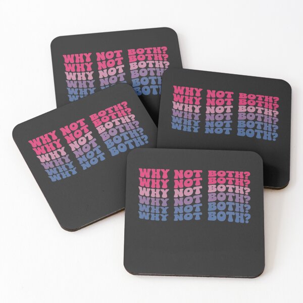 Item preview, Why Not Both Funny Gay Bisexual Bi Flag Pride designed and sold by Hofersofer.