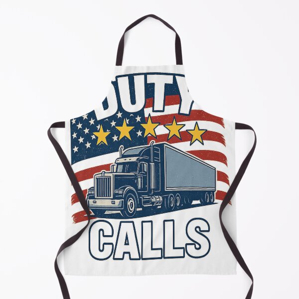 Item preview, Duty Calls – American Trucker Vintage Semi Truck Design designed and sold by faamyo.