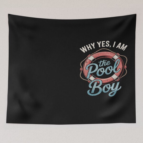Item preview, Why Yes I Am The Pool Boy Funny Swimmer Swimming Swim Gift designed and sold by Hofersofer.