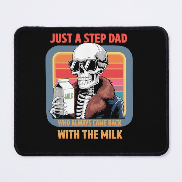 Item preview, Cool Retro Skeleton Stepdad Milk T-Shirt designed and sold by LarryMBrown.