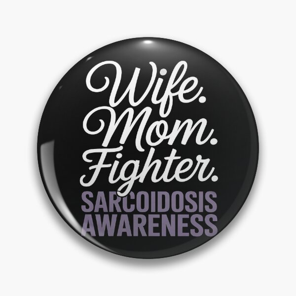 Item preview, Wife Mom Fighter Warrior Sarcoidosis Awareness Purple Ribbon designed and sold by Hofersofer.