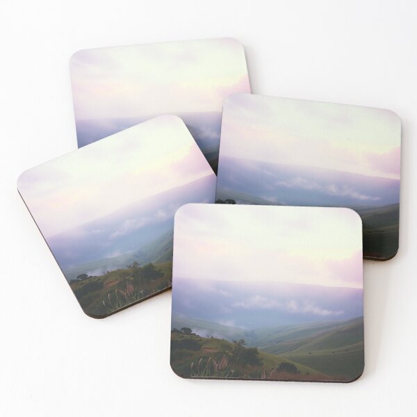 Item preview, Misty Rolling Hills at Sunrise - Ethereal Landscape Art designed and sold by EllDAV777.