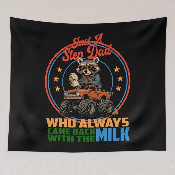 Item preview, Monster Truck Raccoon Stepdad Milk T-Shirt designed and sold by TinaMDedrick.