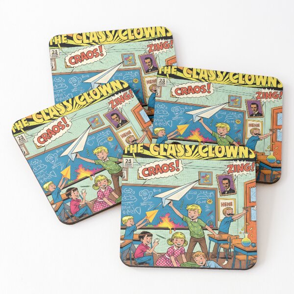 Item preview, Vintage Class Clowns School Kids Comic Pop Art Design designed and sold by VibranPalette.