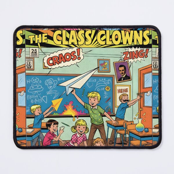 Item preview, Vintage Class Clowns School Kids Comic Pop Art Design designed and sold by VibranPalette.