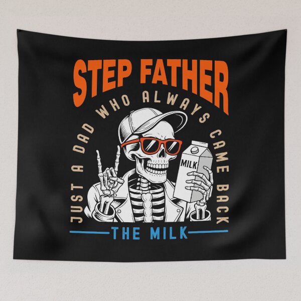 Item preview, Rockstar Skeleton Stepfather Milk Joke T-Shirt designed and sold by LashondaGreen89.