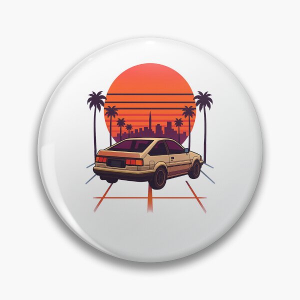 Item preview, Retro JDM Sunset Drive  Vaporwave Car Aesthetic designed and sold by louzza  shop.