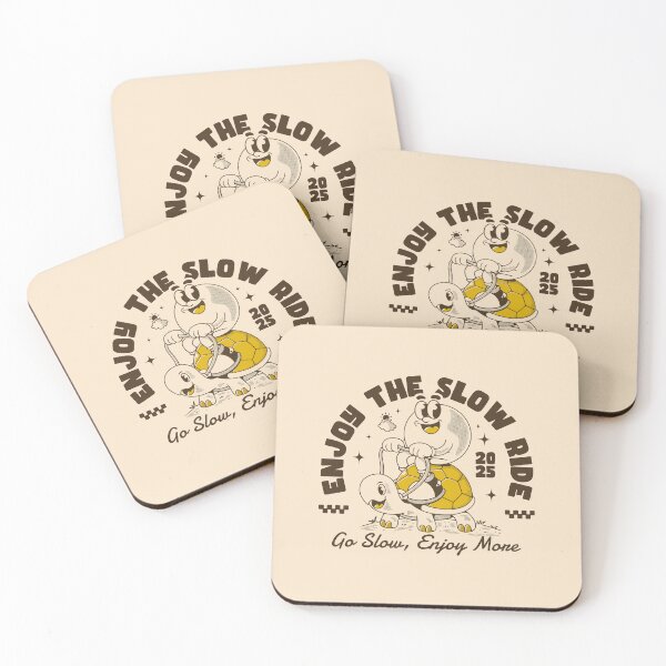 Item preview, Enjoy the Slow Ride Retro Turtle and Rider Cartoon Design designed and sold by adipra.