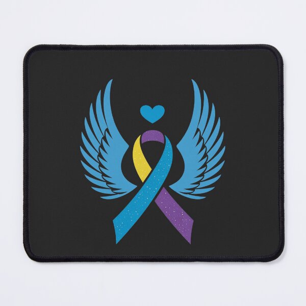 Item preview, Winged ribbon bladder cancer awareness designed and sold by Hofersofer.