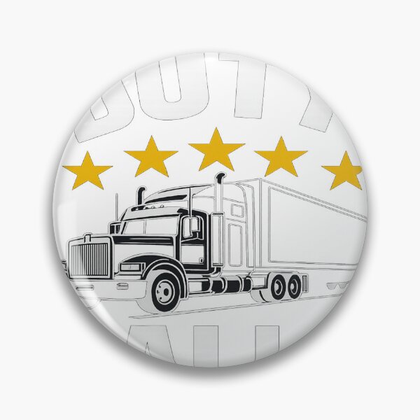 Item preview, Duty Calls – Clean White & Gold Semi Truck Trucker Design designed and sold by faamyo.