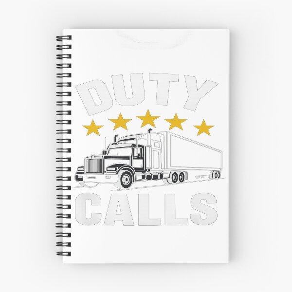 Item preview, Duty Calls – Clean White & Gold Semi Truck Trucker Design designed and sold by faamyo.