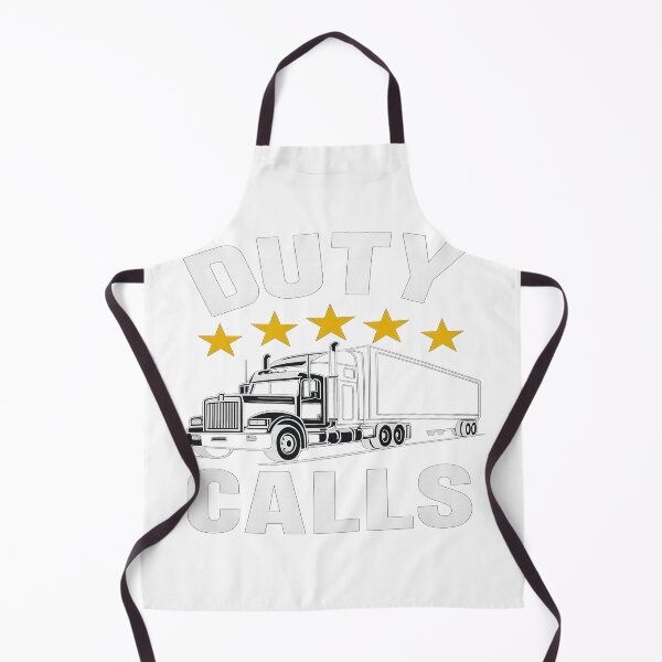 Item preview, Duty Calls – Clean White & Gold Semi Truck Trucker Design designed and sold by faamyo.