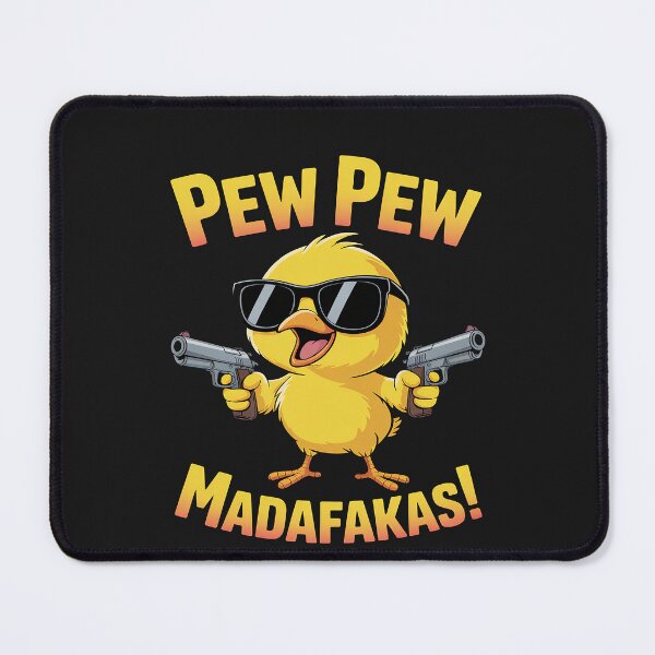 Item preview, With Gun Pew Madafakas Pew Funny Meme Duck designed and sold by Hofersofer.