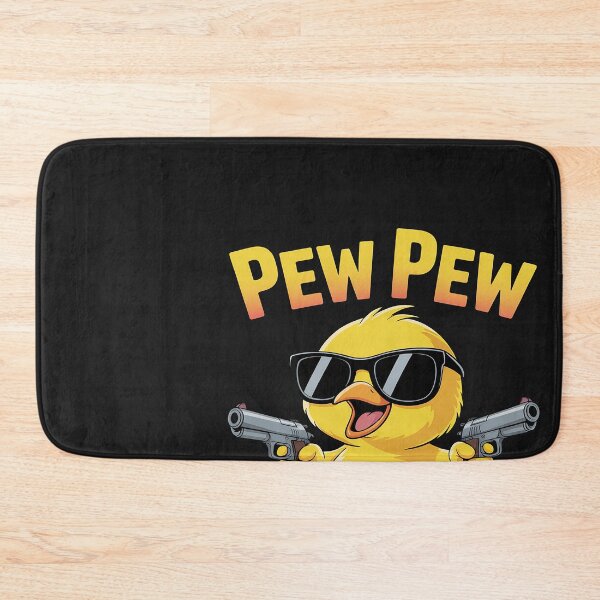 Item preview, With Gun Pew Madafakas Pew Funny Meme Duck designed and sold by Hofersofer.