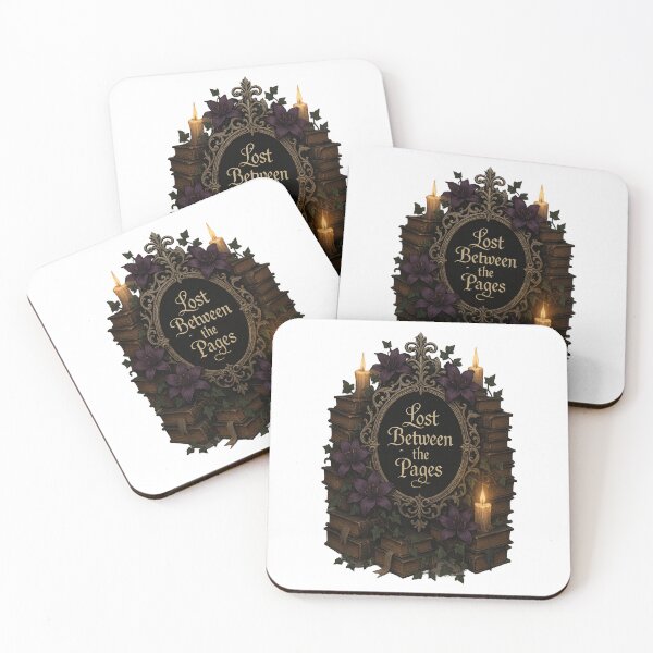 Item preview, Lost Between the Pages Dark Academia Book Lover Sticker designed and sold by inkoutninja.