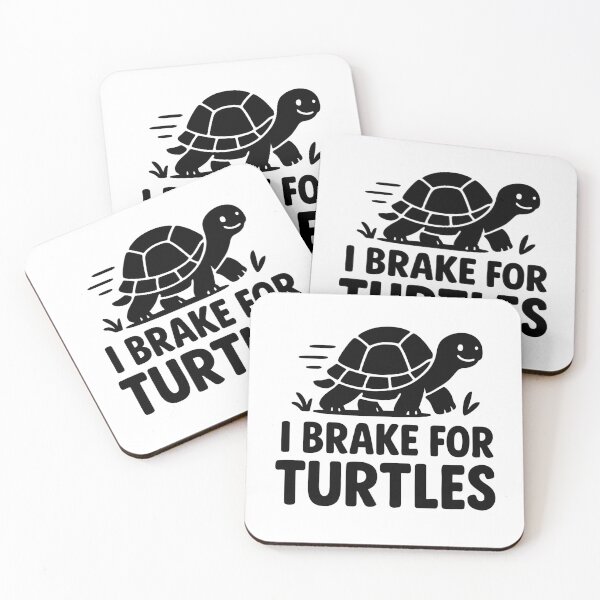 Item preview, I Brake For Turtles Funny Turtle Lover Design designed and sold by zakugan.